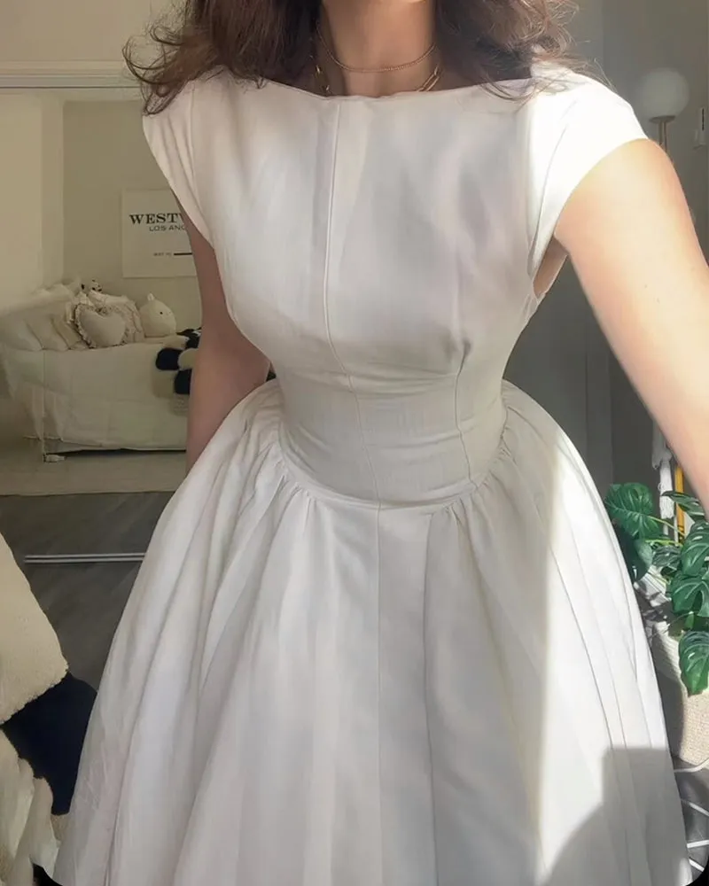 Cheryl | Fashion Elegant Solid Color Dress
