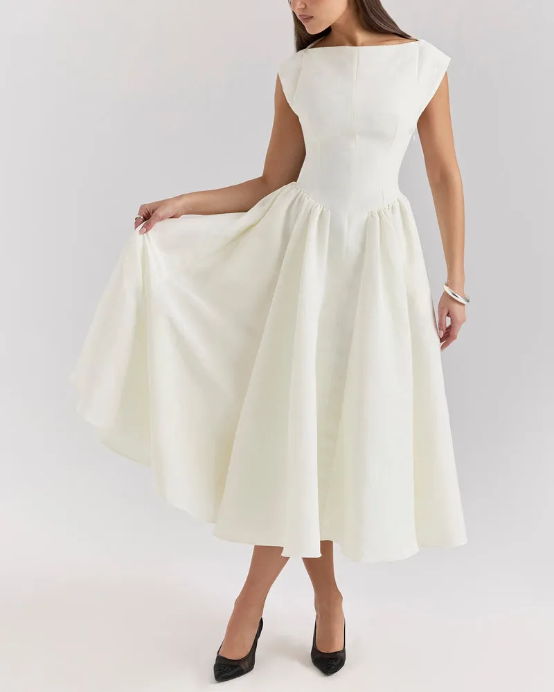 Cheryl | Fashion Elegant Solid Color Dress
