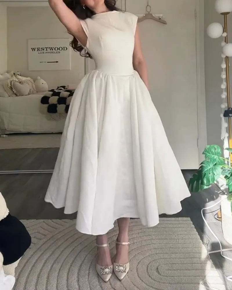 Cheryl | Fashion Elegant Solid Color Dress