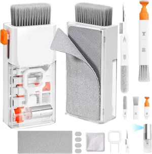 Cleaner Kit for Airpods, Earbuds Cleaning kit for Airpods Pro 1 2 3, Phone Cleaner kit with Brush for Bluetooth Earbuds Cleaner, Wireless Earphones,iPhone,Laptop, Camera (Pro White)