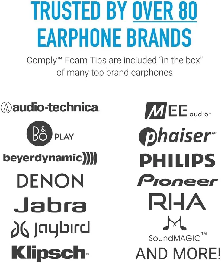 COMPLY Foam Premium Earphone Tips - Isolation T-400 (Red, 3 Pairs, Large)