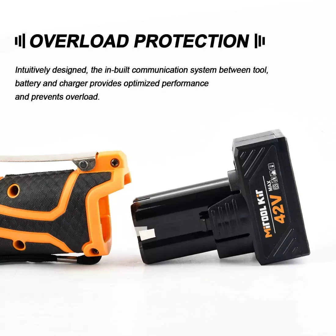 Cordless 3/8" Ratchet Wrench, 42V High-Torque Tool with Dual Batteries