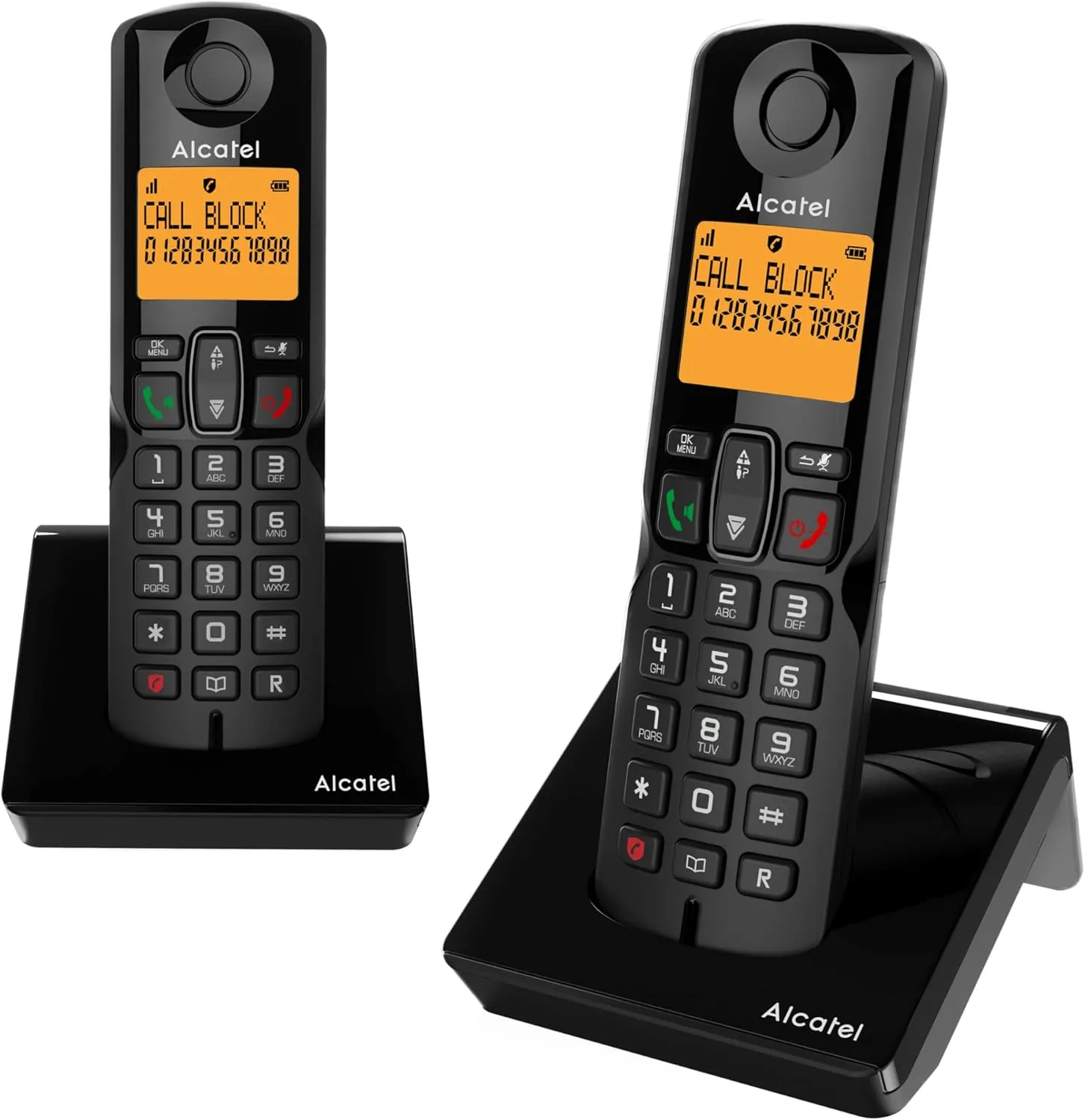 CORDLESS ALCATEL S280 DUO VIVAVOCE - NERO