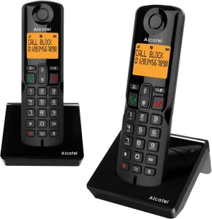 CORDLESS ALCATEL S280 DUO VIVAVOCE - NERO