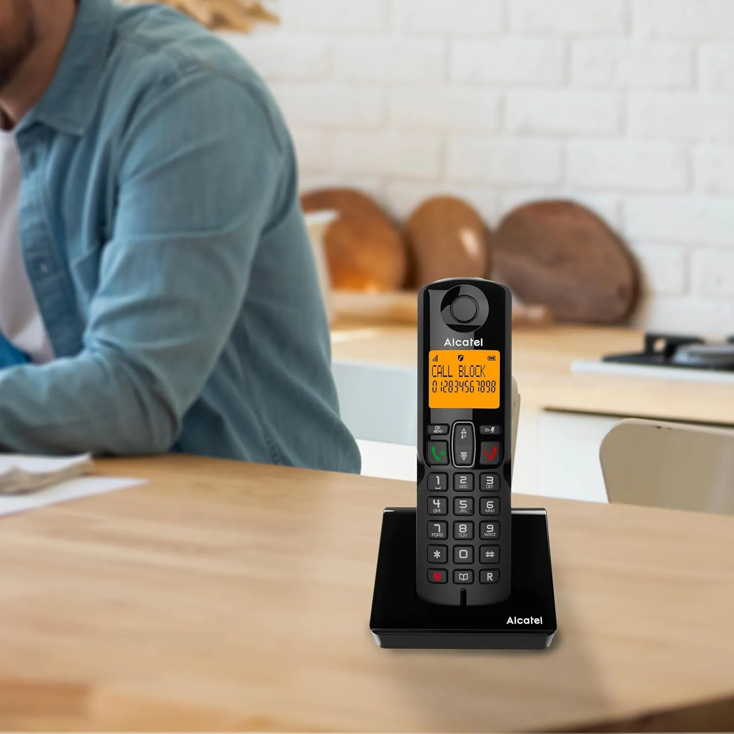 CORDLESS ALCATEL S280 VIVAVOCE - NERO