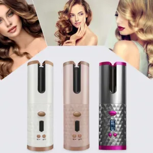 Cordless Auto Rotating Waver Hair Curling Iron