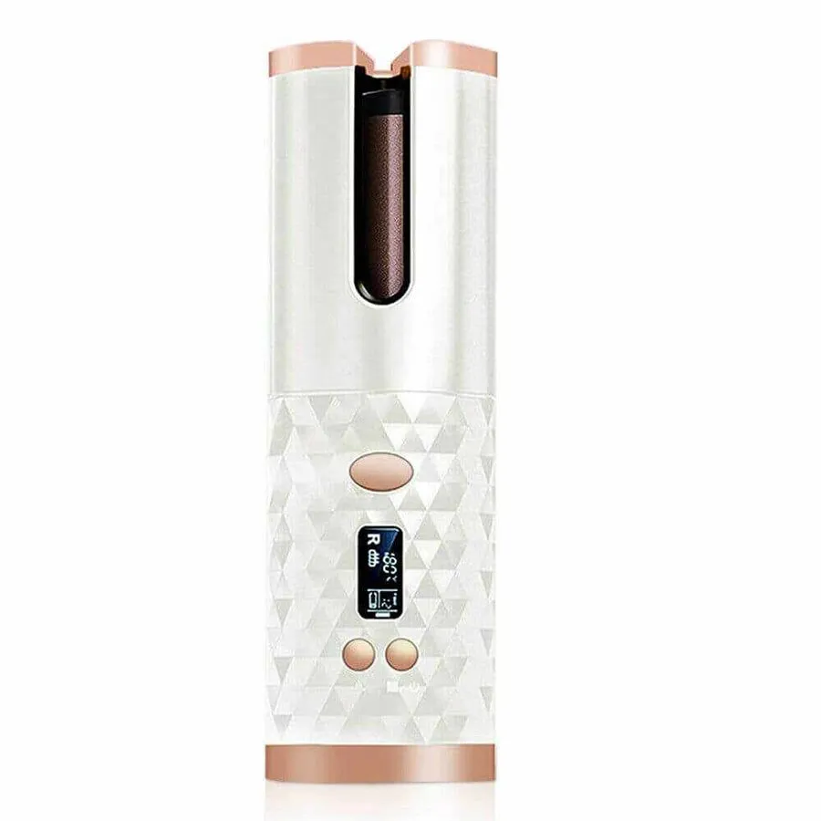 Cordless Auto Rotating Waver Hair Curling Iron