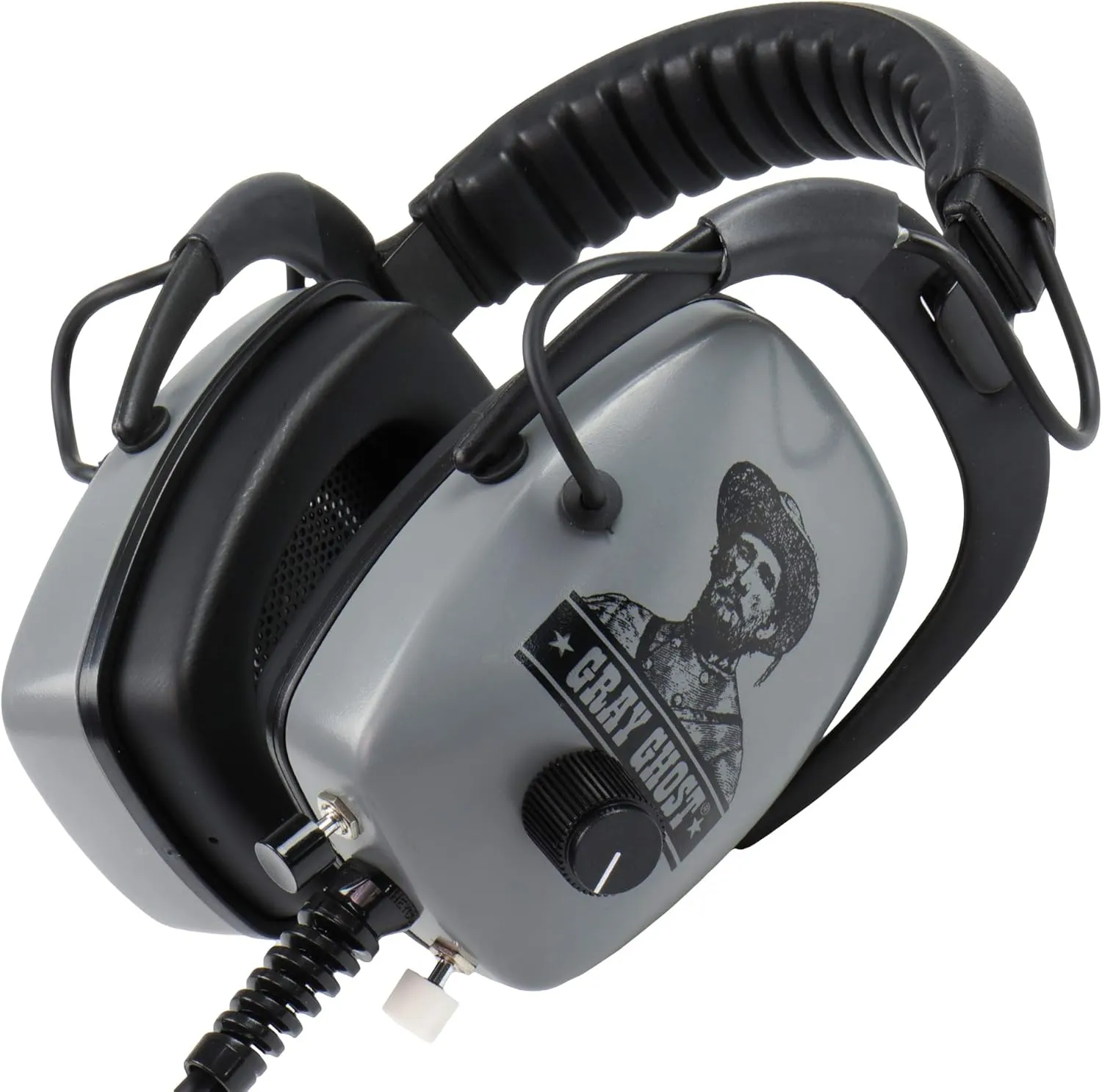 DetectorPro Ultimate Gray Ghost Platinum Series Headphones with 1/4" Angle Plug
