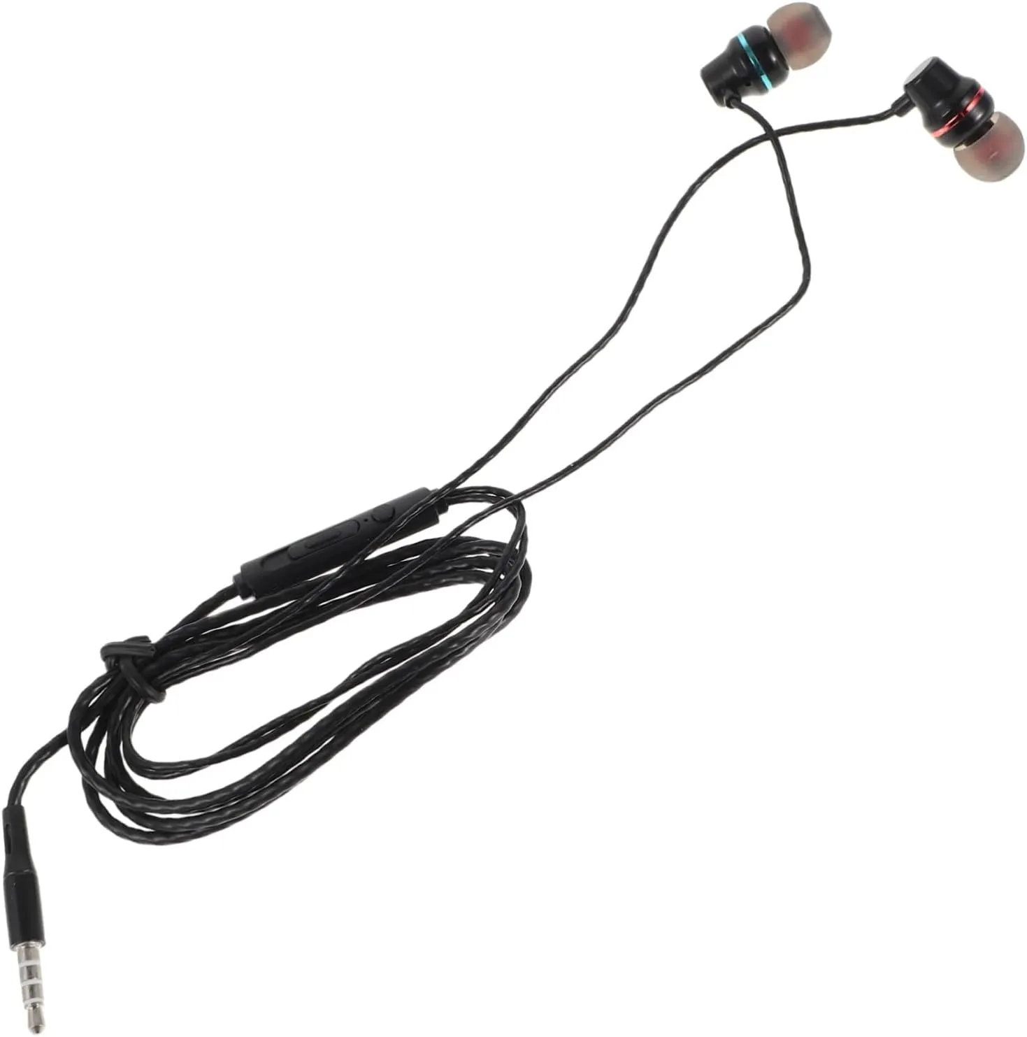 Ear Wired Earbuds with Microphone Volume Control Jack Lightweight and Comfortable Headphones for Smartphones Tablets Laptops