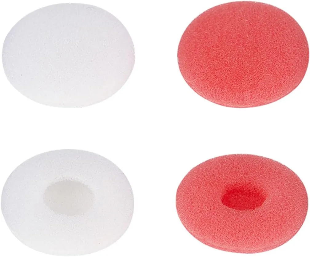 Earbud Tips Earbuds Replacement Tips Foam Ear Tips Replacement Earbud Tips Earbud Replacement Tips Headphone Earbud Tips Ear Covers Compatible with Sennheiser MX500 Earphones White Pink 6 Pairs