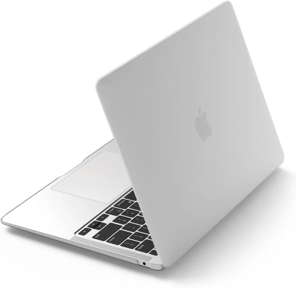 elago Core Hard Case Compatible with MacBook Air 13 inch [2020, A2337 / 2020, A2179 / 2018, A1932 / All 2018 M1][Frosted Transparent] - Full Protection, Access to All Features