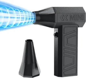 Electric Air Duster 105000RPM Super Strong Wind X3 Mini Blower Cordless Rechargeable Dust Blower 4 Speeds Adjustable Compressed Air Duster