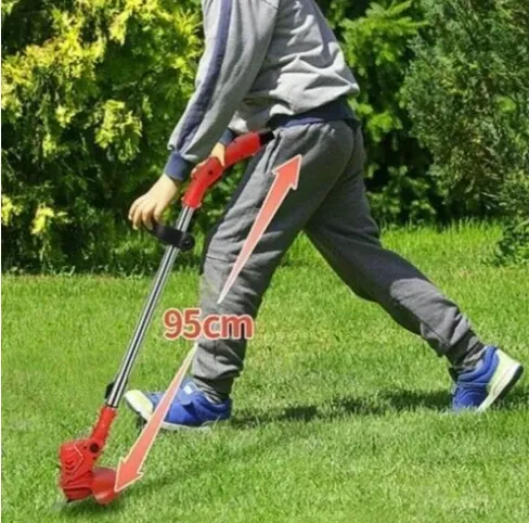 Electric Cordless Grass Trimmer 450W, Powerful, Adjustable & Quiet