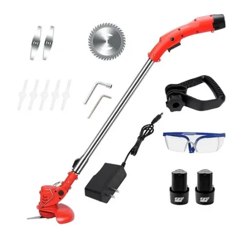 Electric Cordless Grass Trimmer 450W, Powerful, Adjustable & Quiet