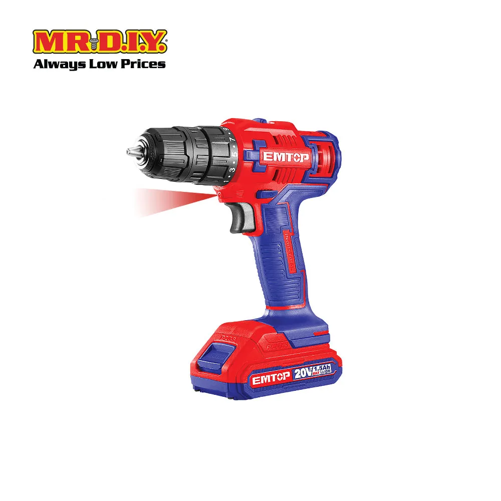 EMTOP Lithium-Ion Cordless Drill ECDL620012-3