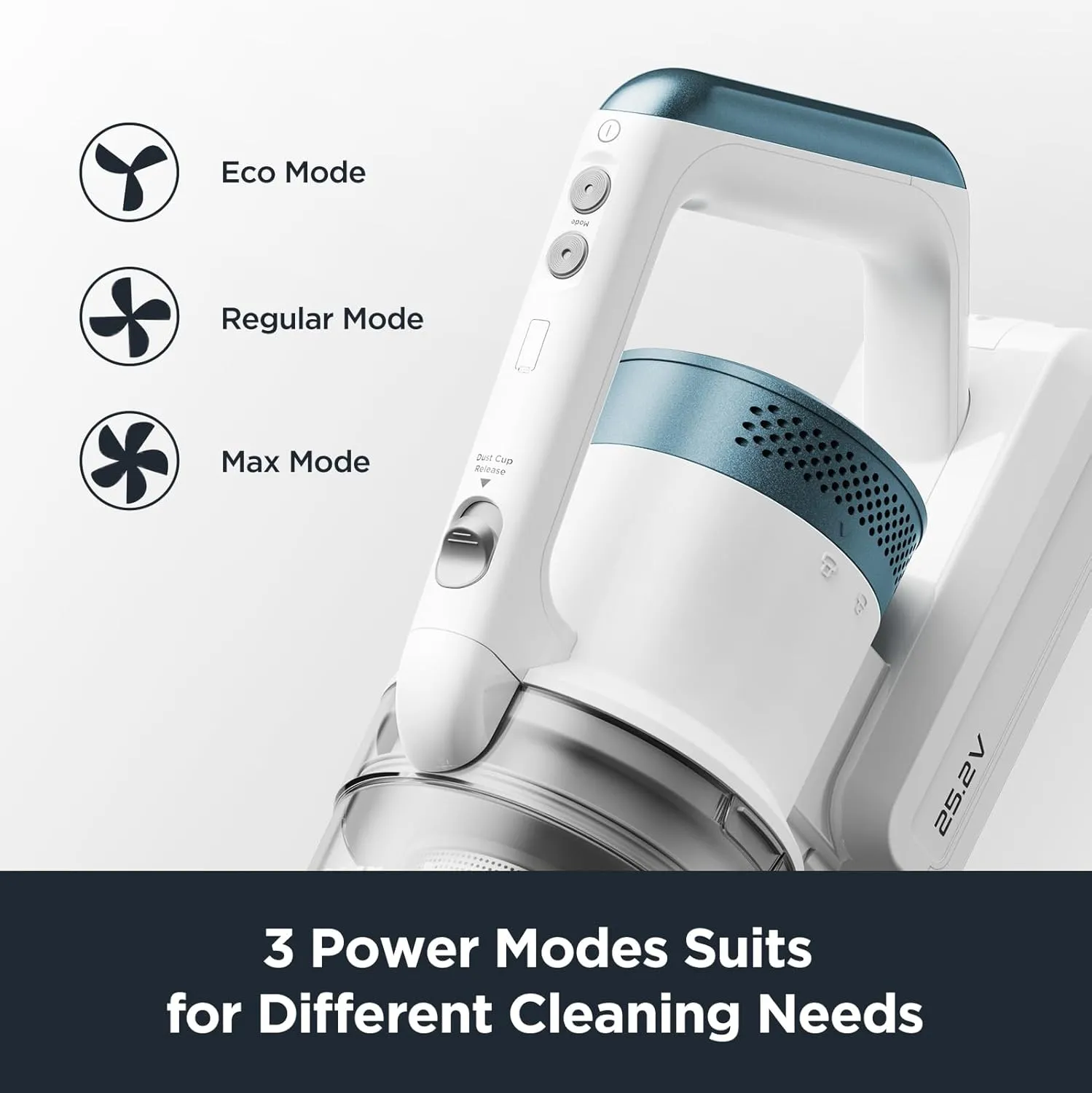 Eureka RapidClean Pro Cordless Vacuum Cleaner, Vacuum Cleaner for Home Rechargeable, Lightweight Stick Vacuum for Hardwood and Pet Hair, Blue, NEC280TL