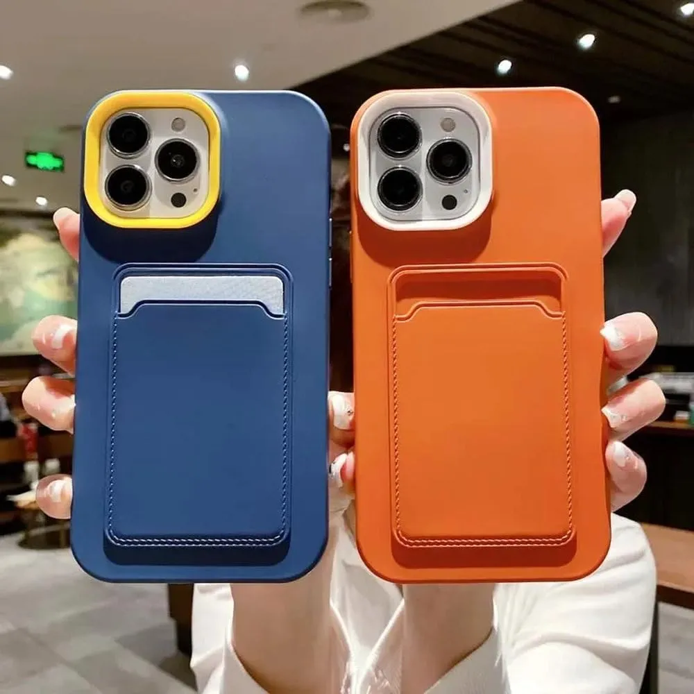 Explosion Proof 3-in-1 Liquid Card Silicone Phone Case for iPhone 14 15 13 12 11 Pro Max X XR XS Max Crash Protective Case,Purple, for iPhone 15