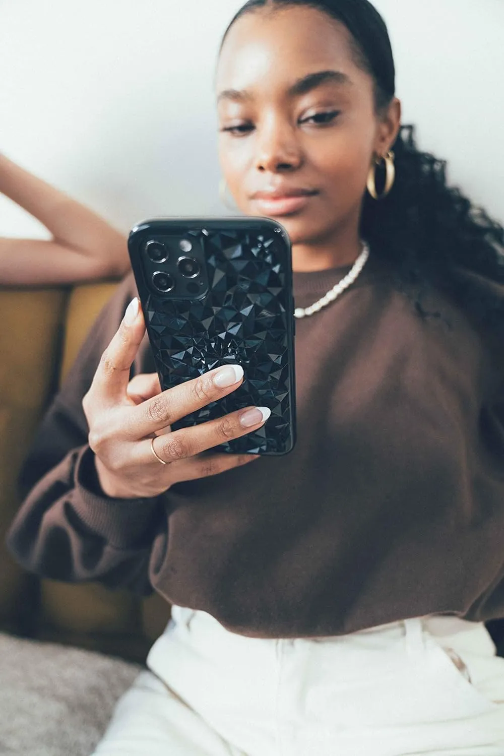 FELONY CASE iPhone 13 Pro Case - Gloss Black Kaleidoscope Phone Cover - Anti-Scratch, Tough and Durable, 360 Shockproof Protective Case Designed for Apple iPhone 13 Pro