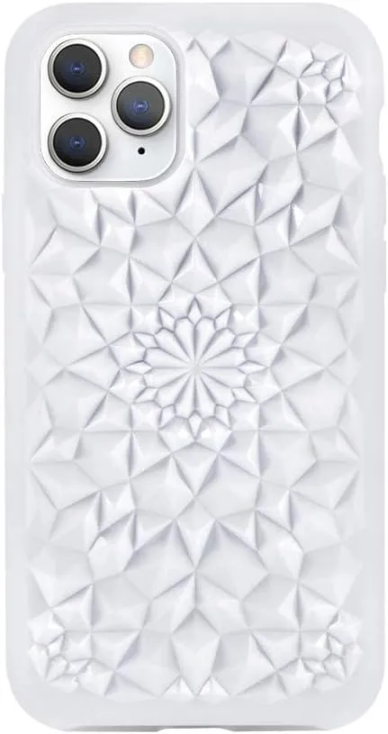 FELONY CASE iPhone 13 Pro Case - Gloss White Kaleidoscope Phone Cover - Anti-Scratch, Tough and Durable, 360 Shockproof Protective Case Designed for Apple iPhone 13 Pro