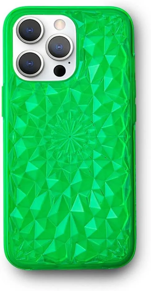 FELONY CASE iPhone 13 Pro Case - Green Kaleidoscope Phone Cover - Anti-Scratch, Tough and Durable, 360 Shockproof Protective Case Designed for Apple iPhone 13 Pro