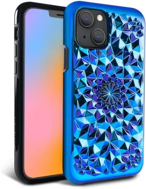 FELONY CASE - iPhone 13/14 Kaleidoscope Shockproof Case - Cosmic Holographic Kaleidoscope Design, 360 Shockproof Protection