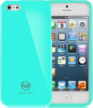 FG-AP-IPH-5-MNT Goospery Slim Fit TPU Pearl Jelly Flexible Case for iPhone 5 - Non-Retail Packaging - Mint