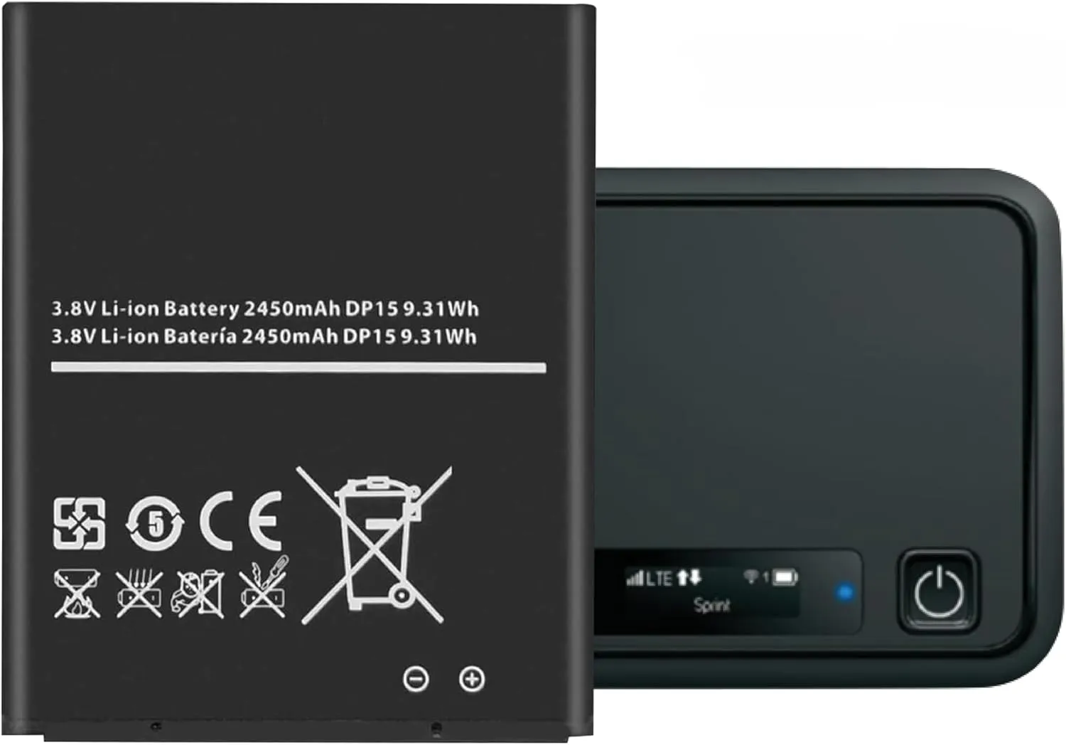 for Franklin Wireless WiFi Mobile Hotspot R850 Battery Replacement Repair Part Fix Dead Power Issue Fit Model R850 Boost Mobile, Sprint, Virgin Mobile