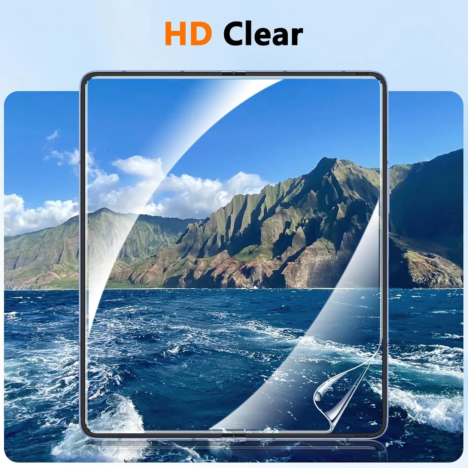 Fotbor [2 Pack] for Samsung Galaxy Z Fold 5 Screen Protectors Flexible Soft Inner Screen EPU Protective Film Full Coverage Clear Bubble-Free Case Friendly Screen Protector for Galaxy Z Fold 5, 7.6-Inch