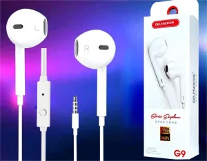 G9 in-Ear Wired Earphones, White, 6923455685742
