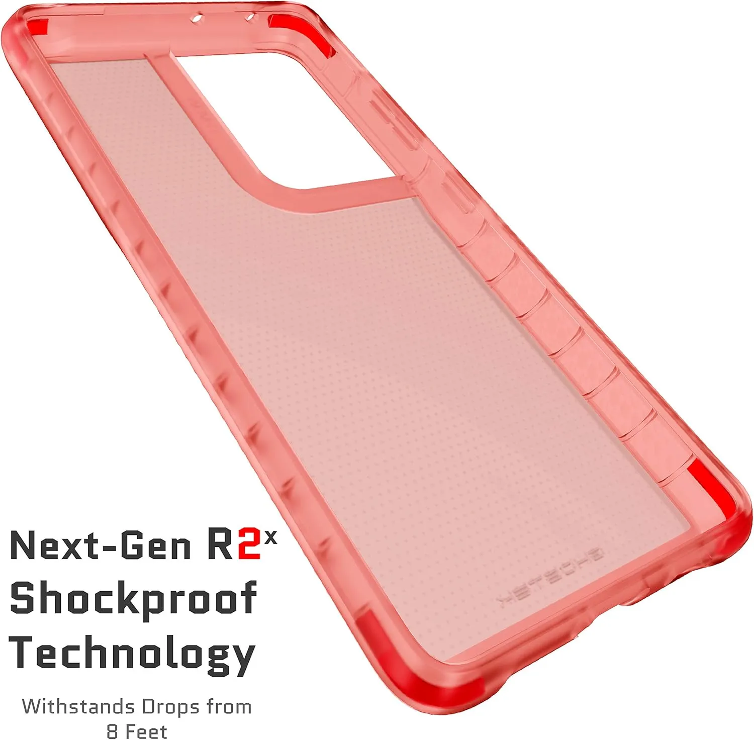 Ghostek Covert Pink Galaxy S21 Case for Women Clear Protective Phone Cover Durable Silicone Shockproof Protection Wireless Charging Compatible Designed for 2021 Samsung S21 5G (6.2inch) (Pink)