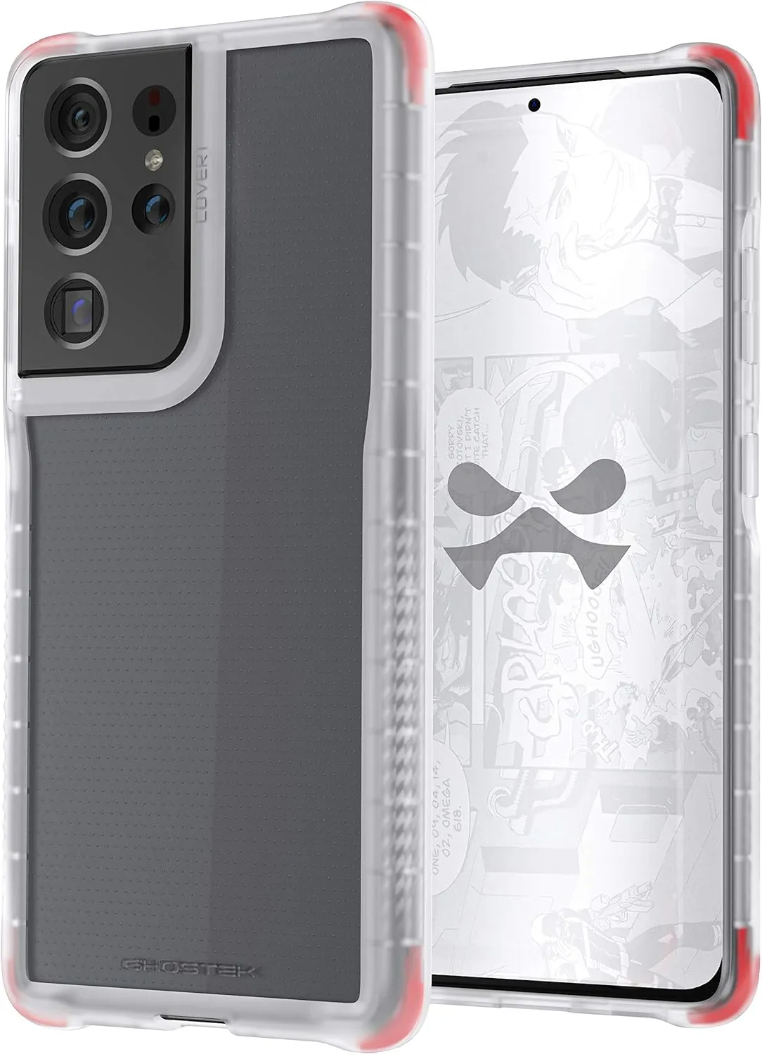 Ghostek Covert Samsung S21 Case Clear Protective Phone Covers with Durable Slim Fit Design Shockproof Protection Wireless Charging Compatible Designed for 2021 Galaxy S21 5G (6.2 Inch) (Clear)