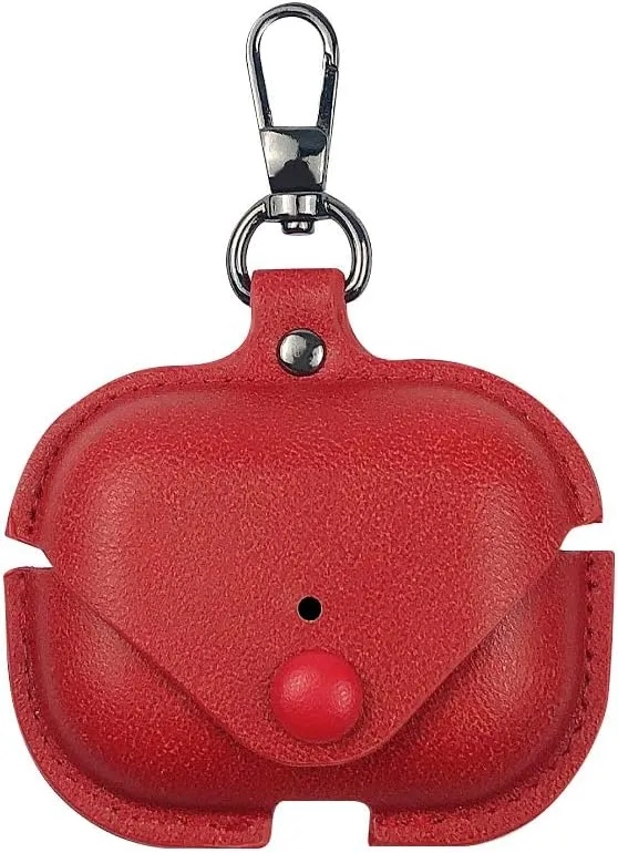 Headphones Cases for AirPods Pro Case Cover, Business PU Leather Cases Covers with Carabiner Apple AirPods Pro 1st Charging Case Cases