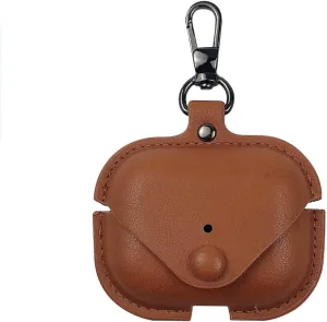Headphones Cases for AirPods Pro Case Cover, Business PU Leather Cases Covers with Carabiner Apple AirPods Pro 1st Charging Case Cases