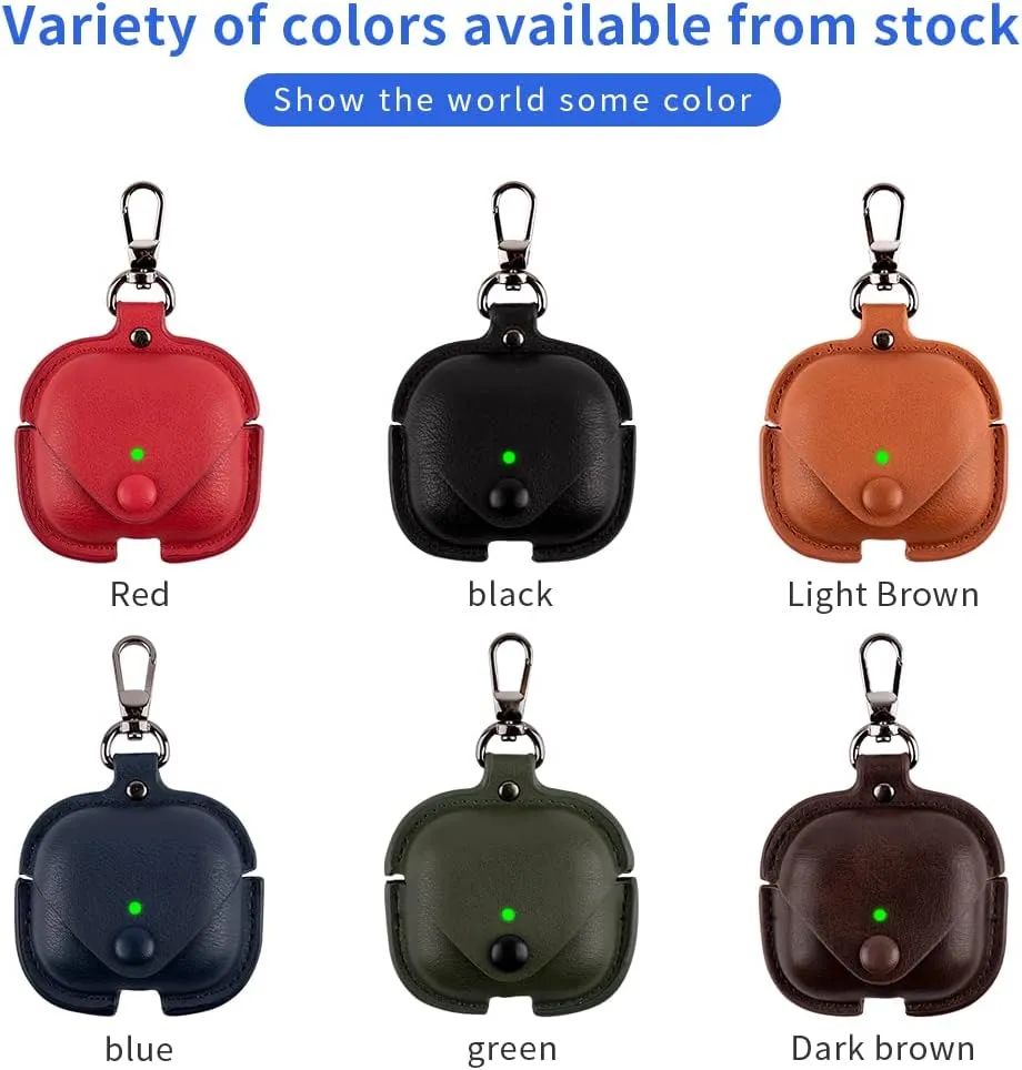Headphones Cases for AirPods Pro Case Cover, Business PU Leather Cases Covers with Carabiner Apple AirPods Pro 1st Charging Case Cases