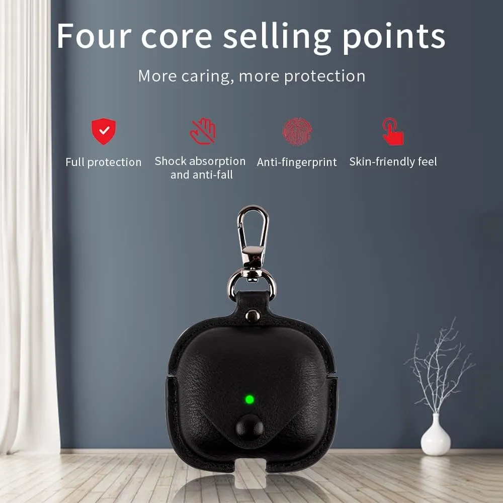 Headphones Cases for AirPods Pro Case Cover, Business PU Leather Cases Covers with Carabiner Apple AirPods Pro 1st Charging Case Cases