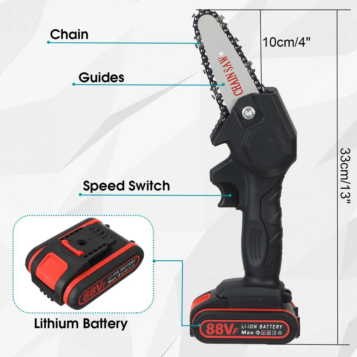 Heavy Dutry Electric Mini Chainsaw Cordless