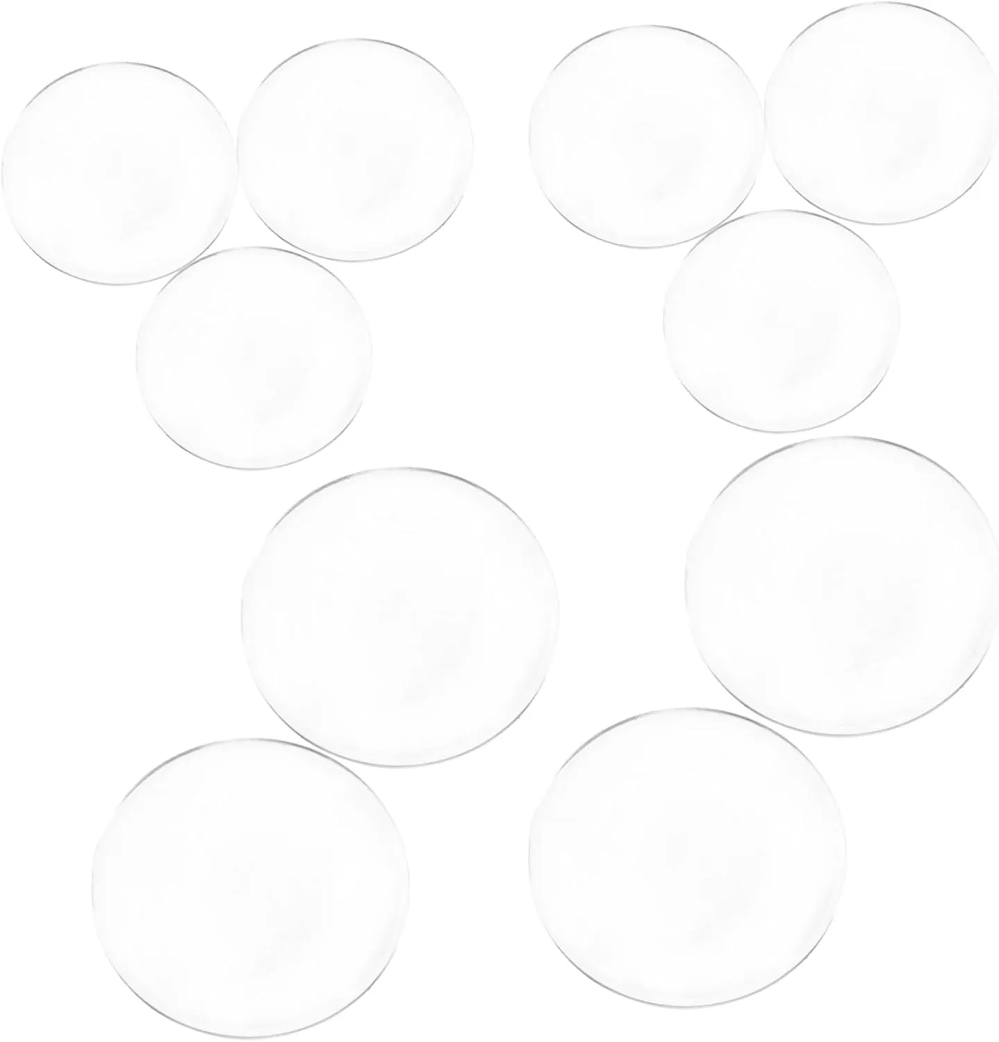 Hemoton 2sets Advanced Acrylic Vr Glasses Lenses Double Convex Plano-Convex for Enhanced Immersion 10pcs*2