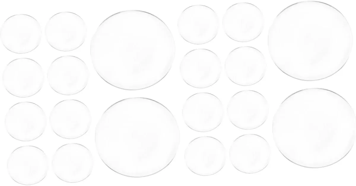 Hemoton 2sets Advanced Acrylic Vr Glasses Lenses Double Convex Plano-Convex for Enhanced Immersion 10pcs*2