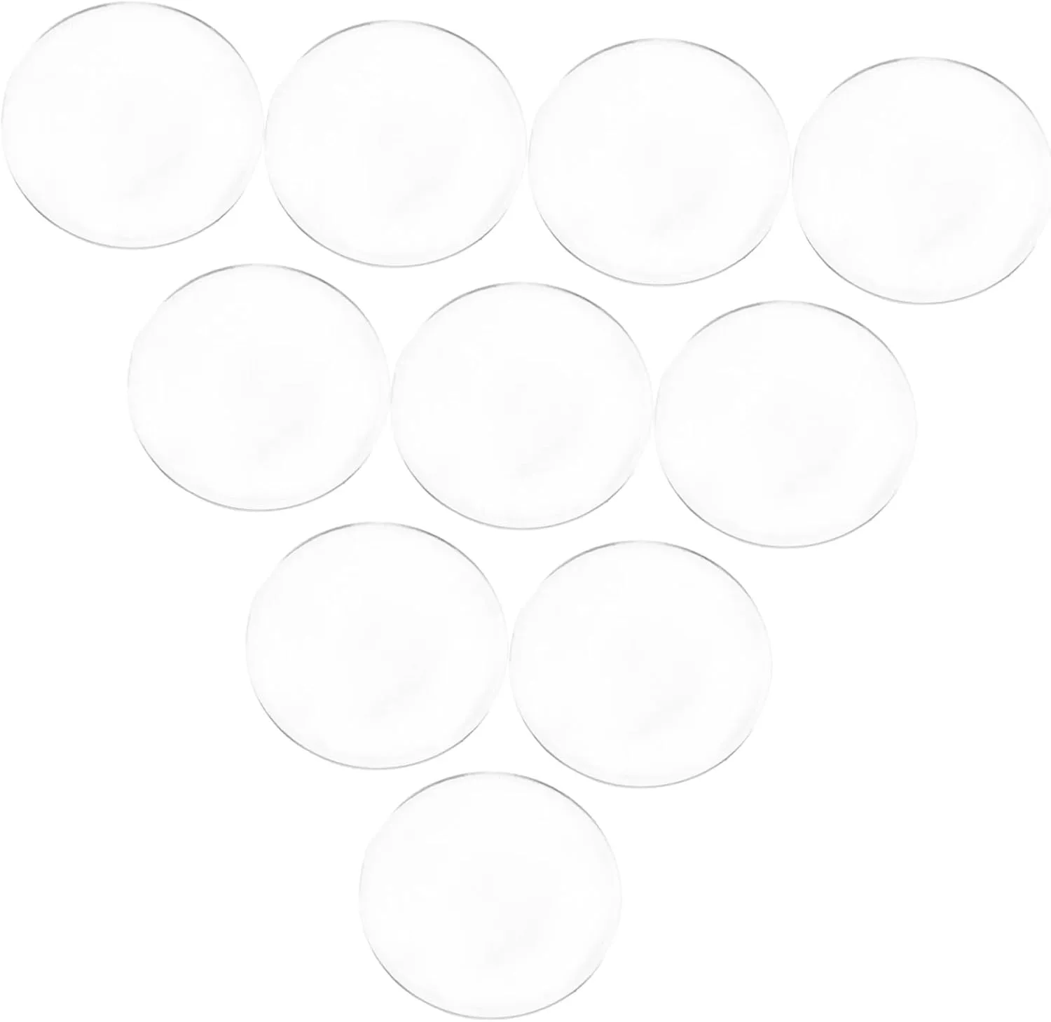 Hemoton 2sets Advanced Acrylic Vr Glasses Lenses Double Convex Plano-Convex for Enhanced Immersion 10pcs*2