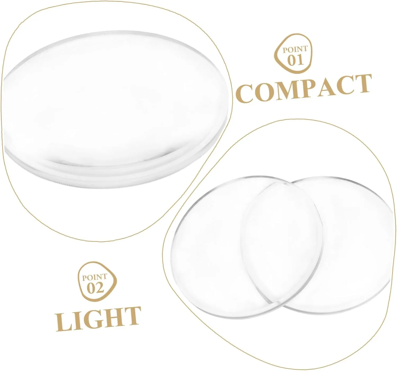 Hemoton 2sets Advanced Acrylic Vr Glasses Lenses Double Convex Plano-Convex for Enhanced Immersion 10pcs*2