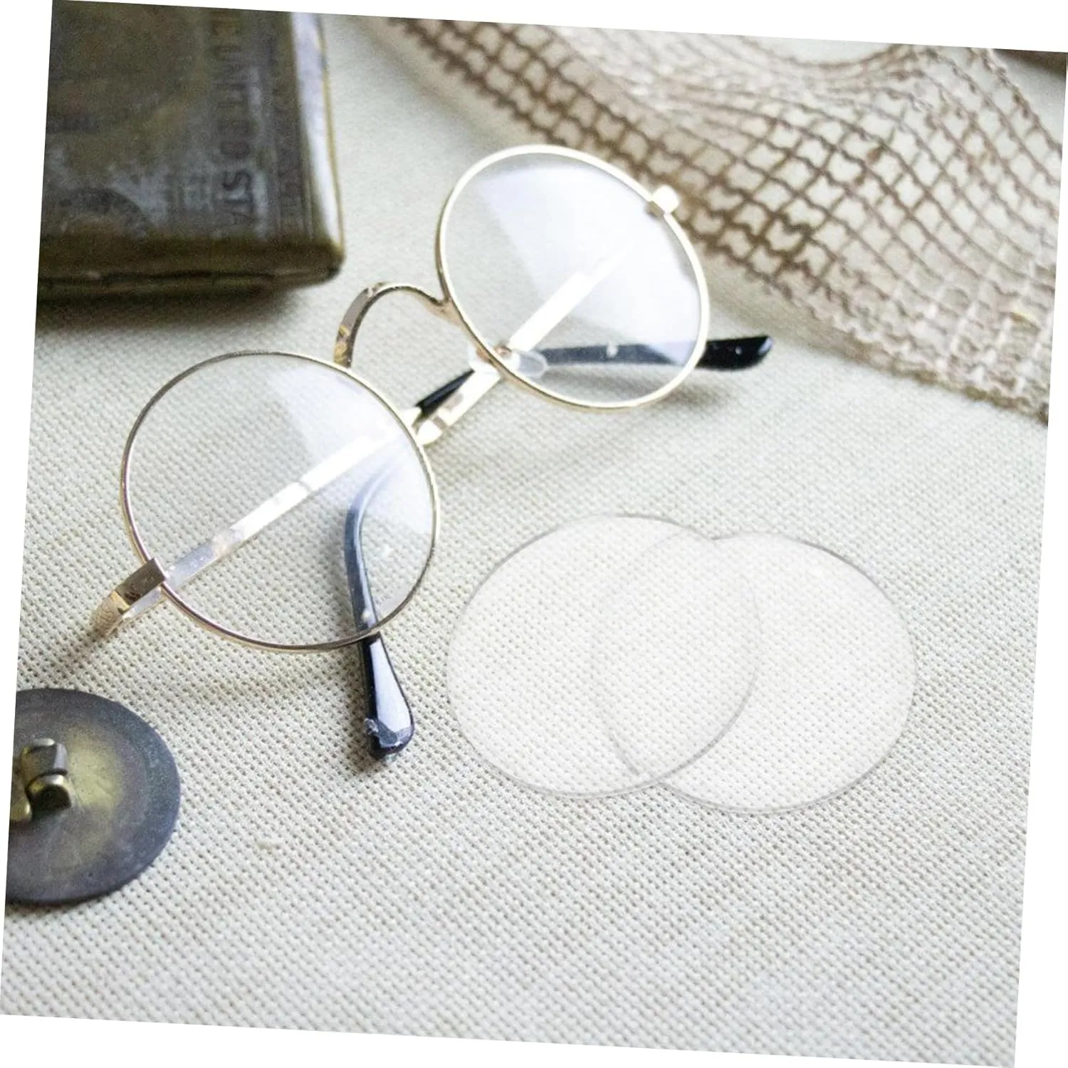 Hemoton 2sets Advanced Acrylic Vr Glasses Lenses Double Convex Plano-Convex for Enhanced Immersion 10pcs*2