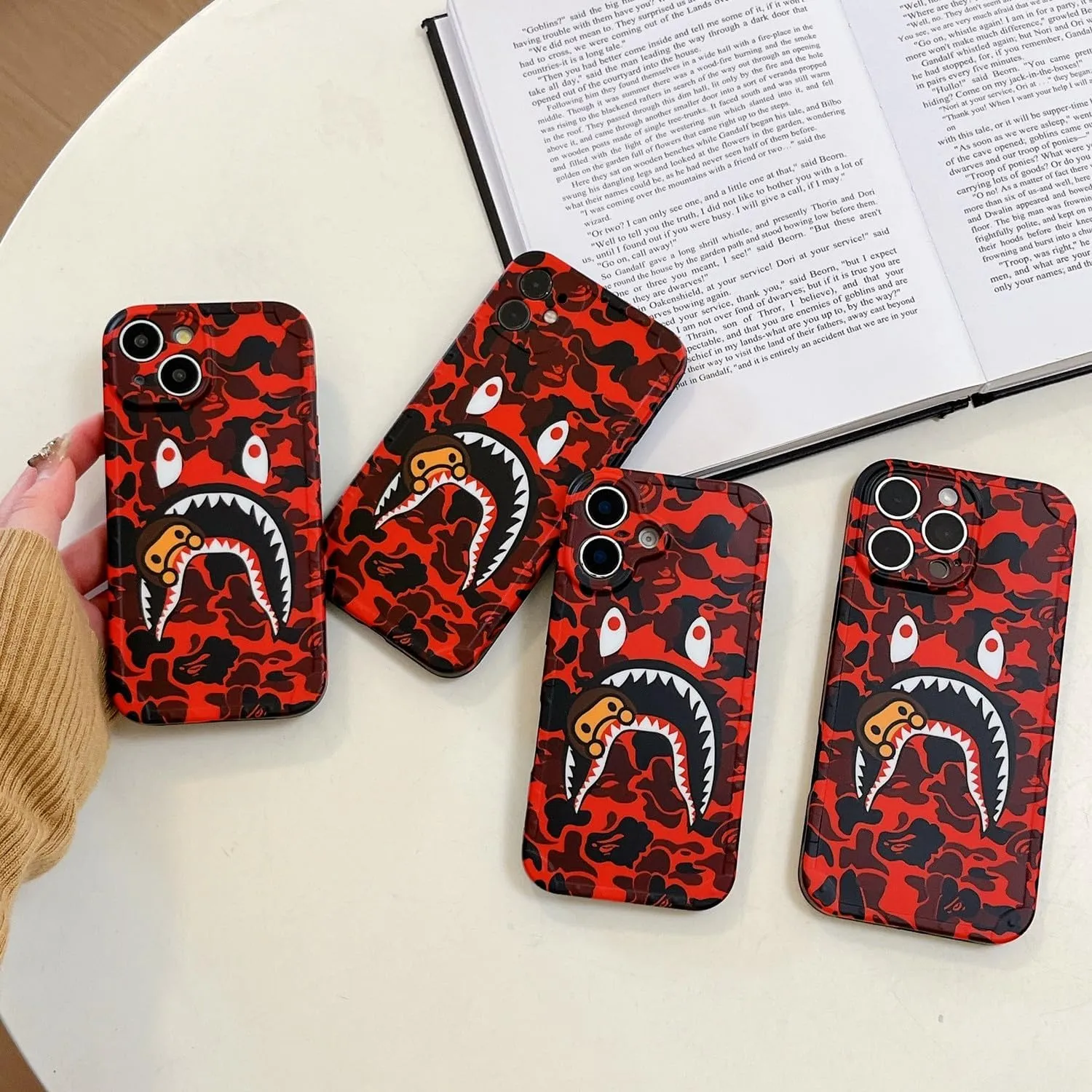Hoolcase for iPhone 11 Soft Case for Shark Face/Shark Teeth Fans Girls Kids Boys, Cartoon Cute Fun Funny Shockproof TPU Protective Non-Slip 6.1 Inch Case for iPhone 11 (H-YU)
