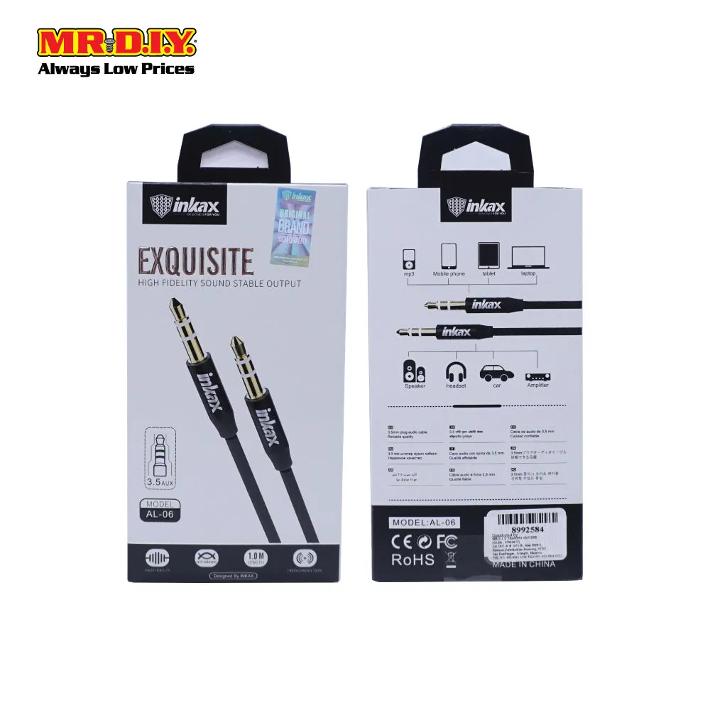 INKAX High Fidelity and Stable Output AUX Cable AL-06