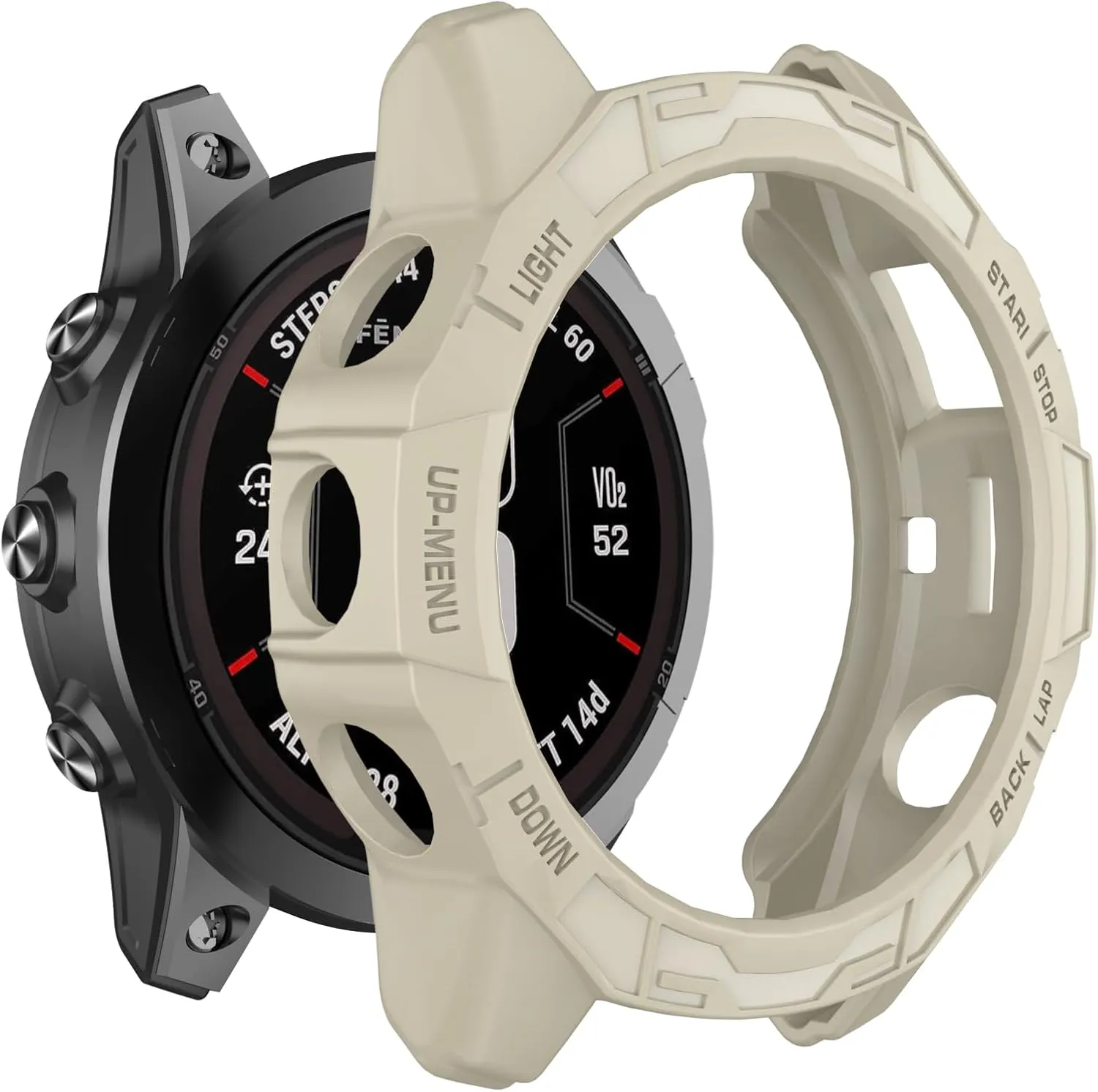 ISABAKE Case Cover Compatible with Garmin Fenix 7/Fenix 7 Pro/EPIX Pro 47mm, Soft Anti Drop Replacement Protective Cases Smart Watch Accessories