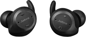 Jabra Elite Sport True Wireless Waterproof Fitness & Running Earbuds with Heart Rate and Activity Tracker - Advanced Wireless Connectivity and Charging Case - 4.5 Hour (100-98600001-02), Black