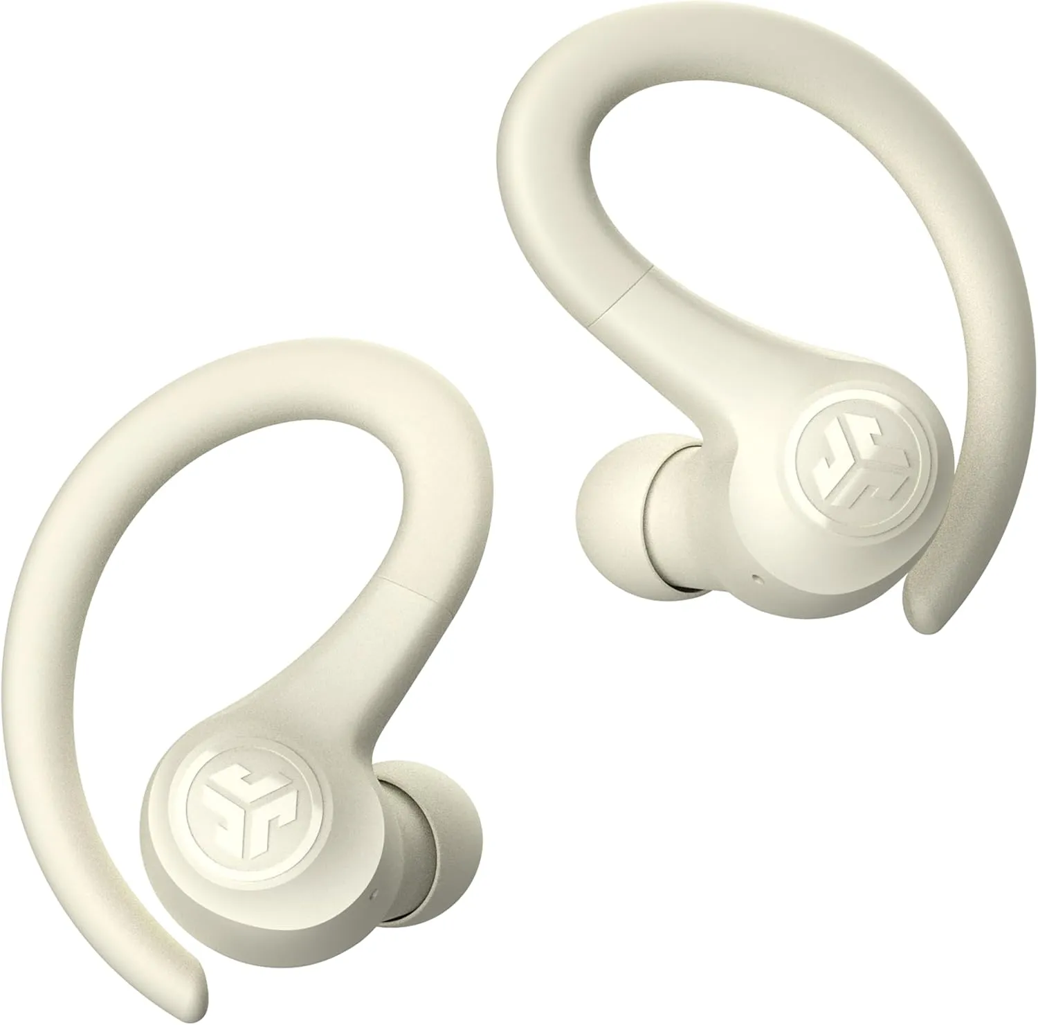 JLab Go Sport  Wireless Workout Earbuds Featuring C3 Clear Calling, Secure Earhook Sport Design, 35  Hour Bluetooth Playtime, and 3 EQ Sound Settings (Sand)