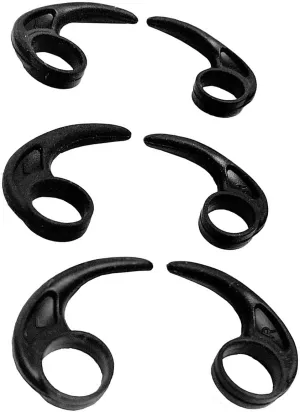 JNSA Ear Hooks Wing Tips Anti Slip Ear Tips Wing Compatible with AK G and So ny MDR/XBA Series and Jay Brid X4/X3/X2/X1 and Other Same Shape in-Ear Earphones Headphones, S/M/L 3 Pairs, Black