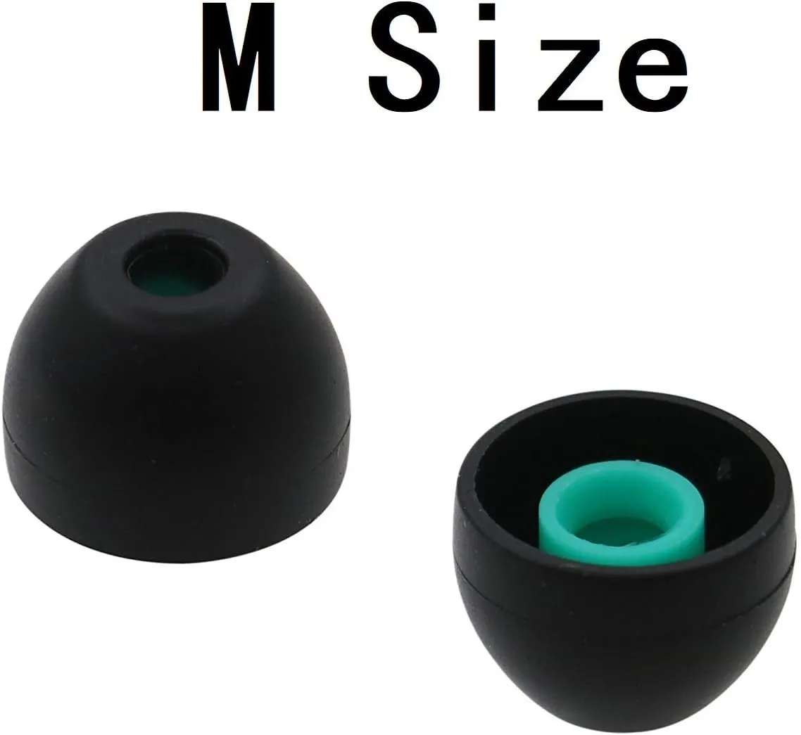 JNSA Silicone Earbuds Tips Ear Tips Replacement for Sony WF 1000xm5/1000xm4, XBA, MDR and DR Series in-Ear Earphone Headsets SML 3 Size 3 Pairs,Black