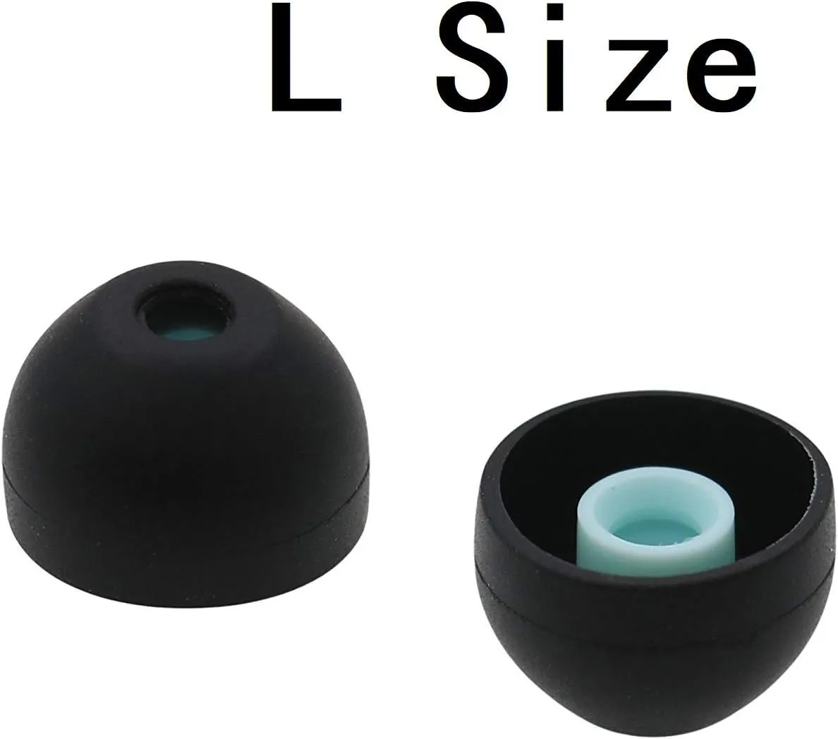 JNSA Silicone Earbuds Tips Ear Tips Replacement for Sony WF 1000xm5/1000xm4, XBA, MDR and DR Series in-Ear Earphone Headsets SML 3 Size 3 Pairs,Black