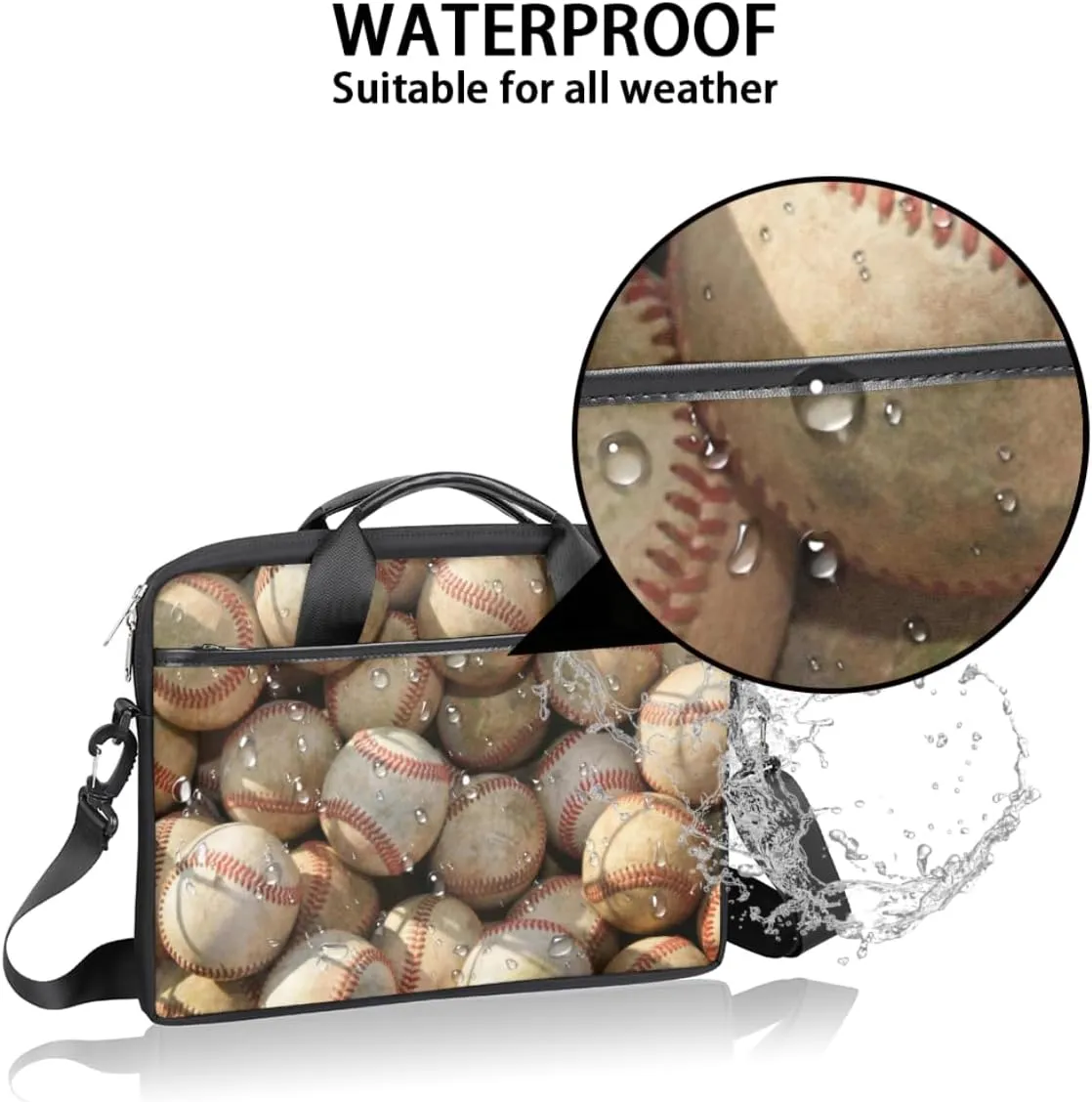 Laptop Bag Case Shoulder Messenger Carrying Bag 13 14 15 Inch Waterproof Computer Sleeve Cover